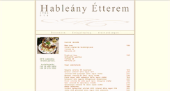 Desktop Screenshot of hableanyetterem.hu