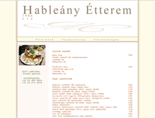 Tablet Screenshot of hableanyetterem.hu